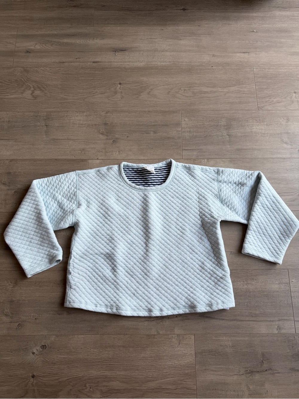 J. Crew Factory reversible quilted sweatshirt - size medium